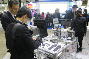 Photo of rubber 3-D printer at exhibit