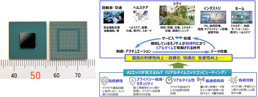 設計した実証チップと本事業が目指す多様な社会実装