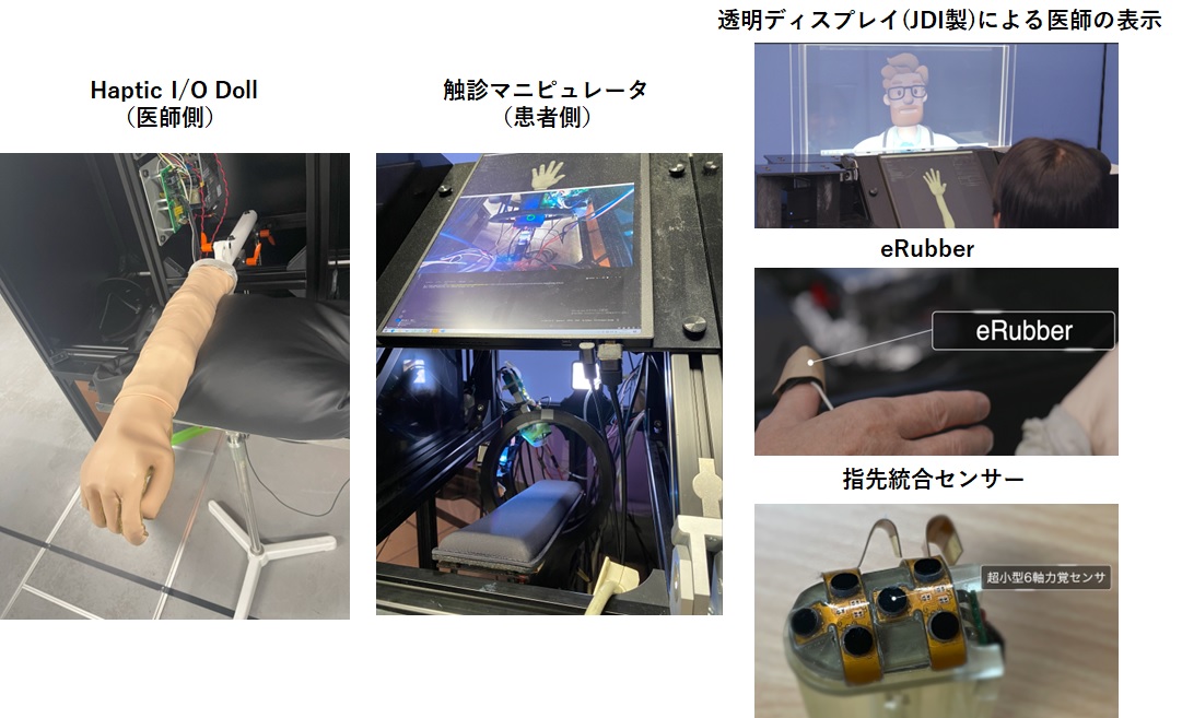 図2　遠隔触診システムの構成要素の画像
