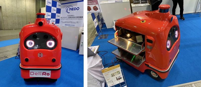 自動配送ロボットの写真