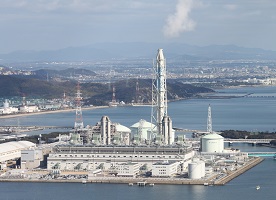ガスタービンによる大規模水素発電の画像