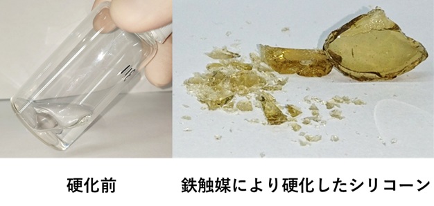 図1　鉄触媒により製造した硬化シリコーン