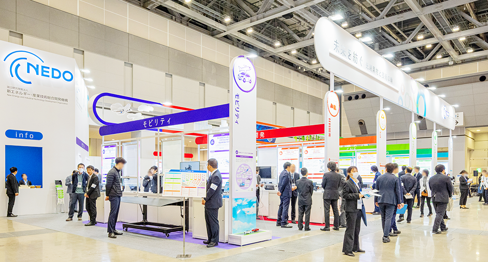Photo of overview of the NEDO booth